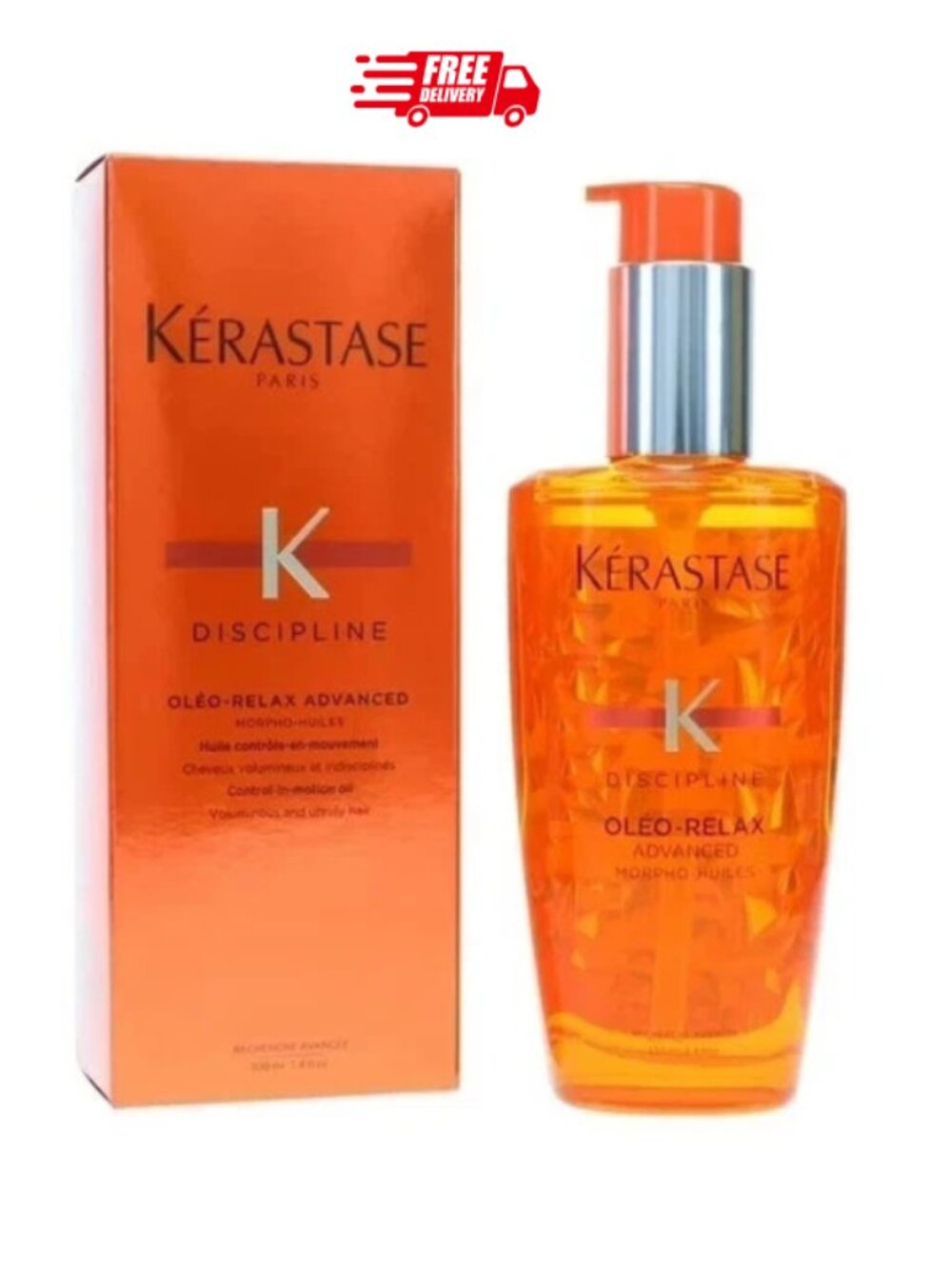 Kerastase Discipline Oleo Relax Advanced Hair Smoothing Oil 3.4oz With